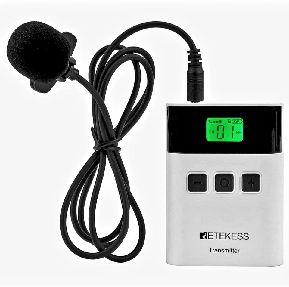 Retekess TT122 Wireless Tour Guide System Mikrofon Sender 5 Empfänger Fabrik - Bild 4 von 4