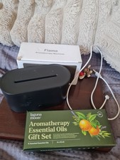 Flame Aromatherapy Air Aroma Diffuser Machine & 6 Oils Gift Set