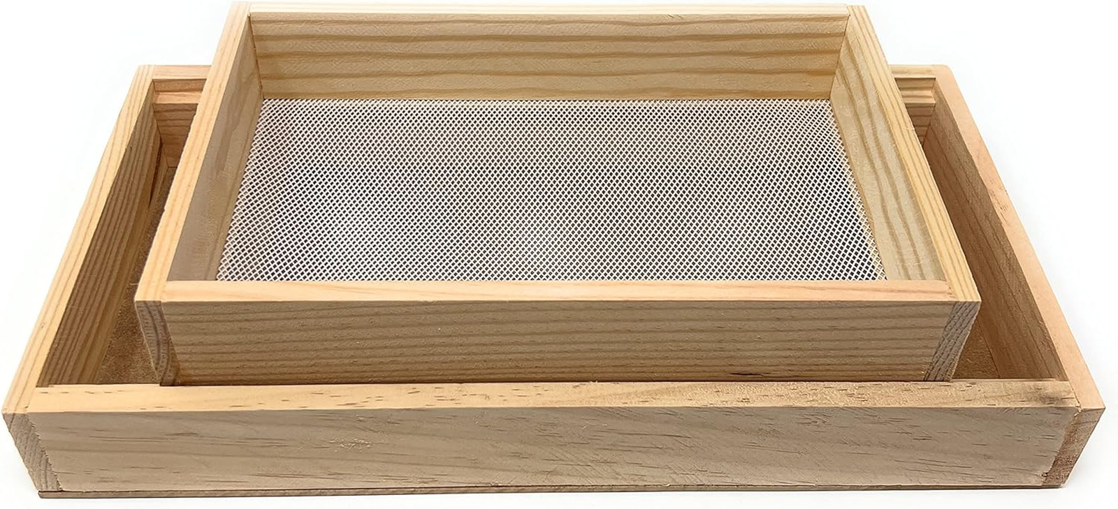 Setaccio per Farina con Cassetto in Legno - Setaccio a Maglia Fine