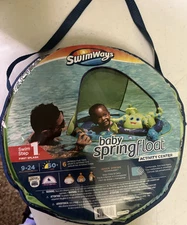 Swimways Canopy Inflatable Spring ACTIVITY CNTR Float for Infants 9-24 Months,