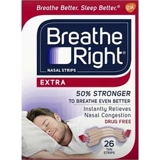 Breathe Right Extra Strength Tan Nasal Strips - 26 count