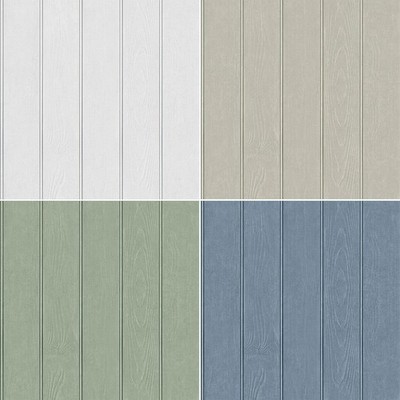 Beaded Wood Panel Wallpaper 3D Effect Feature Wall Bedroom - Various Colours