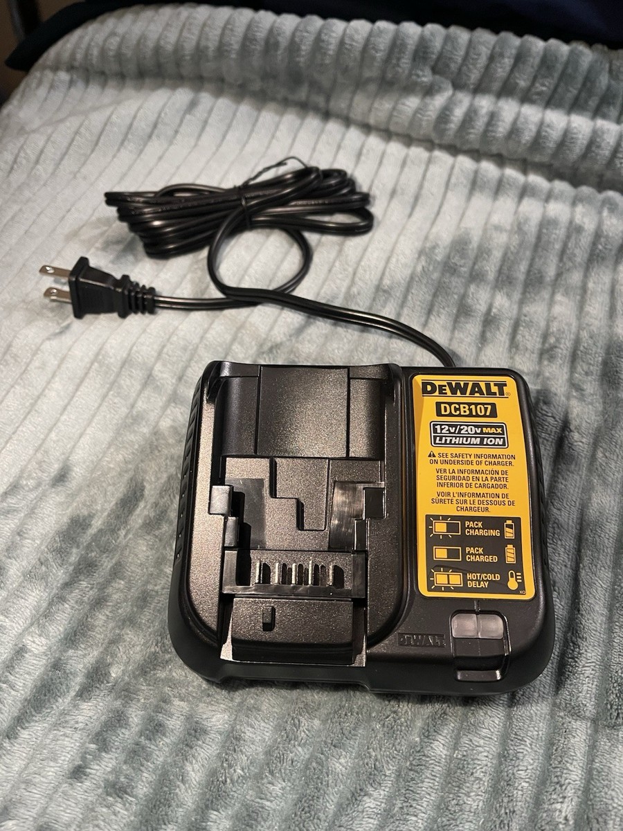 NEW GENUINE DeWALT DCB107 12V 20V MAX LITHIUM-ION BATTERY CHARGER