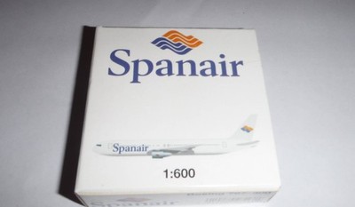 Schabak 1:600 Diecast Aircraft - Boeing 767-300 - Spanair