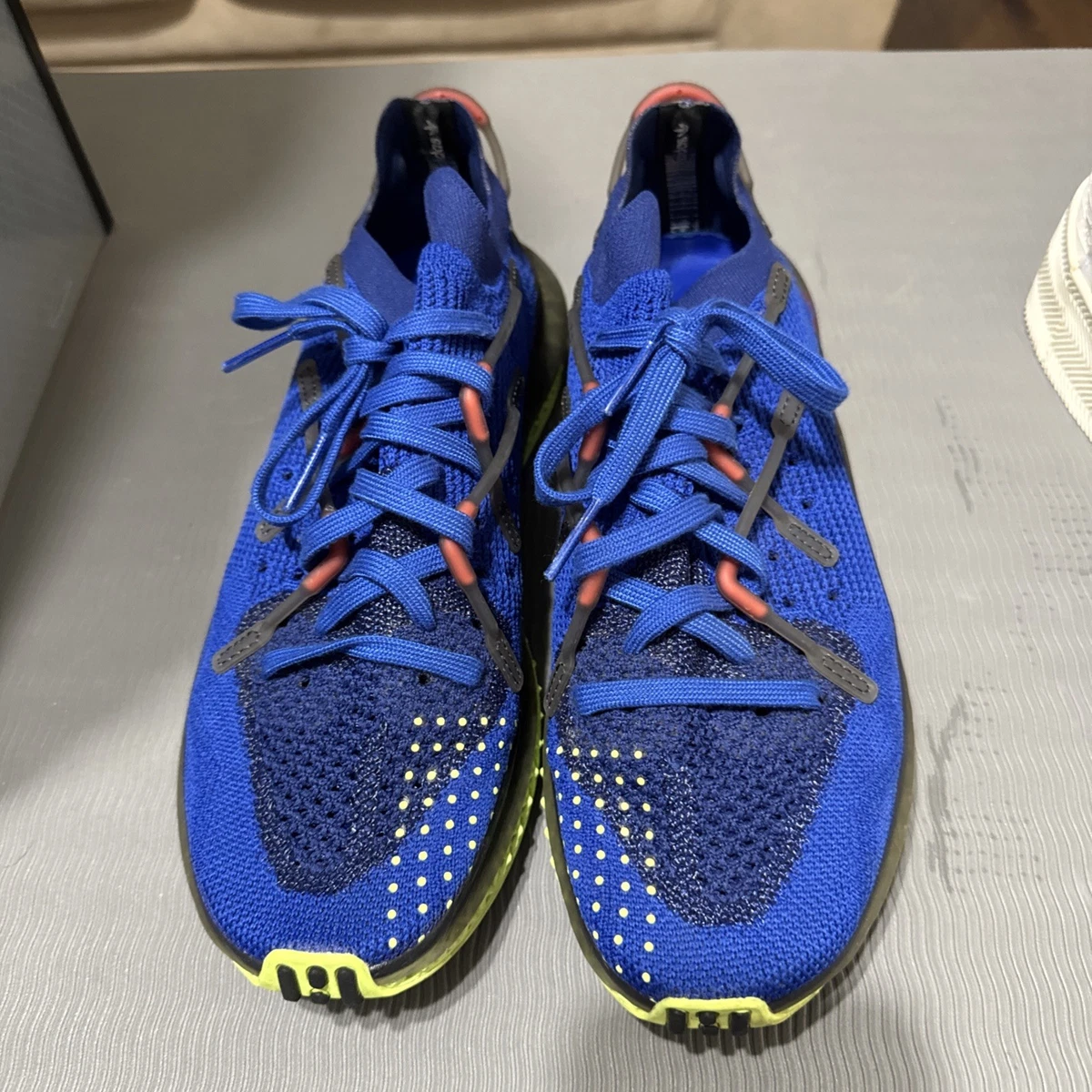 Adidas 4D Fusio shoes blue with neon yellow adidas 4D Fusio Bold Blue Light Flash Yellow for Sale  main image 3