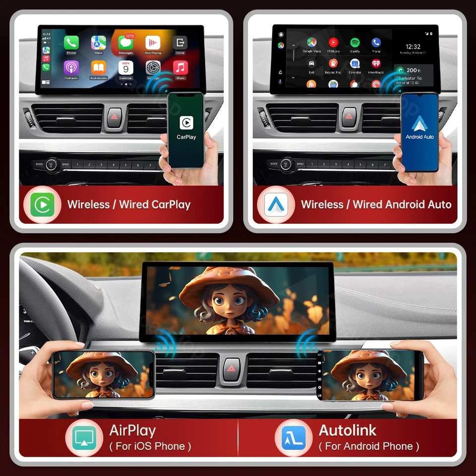 12.3" Ultra-thin CarPlay Touch screen Multimedia For BMW 2 Series F45 2012-2015 - Image 4 of 4