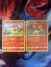 Pokémon TCG Cyndaquil Lost Thunder 40/214 & Quilava 41/214 - Pokemon TCG - LP/NM
