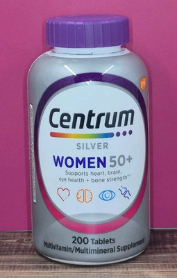 Centrum Silver Women 50+ Multi-Vitamin/Mineral Supplement 200 Tablets