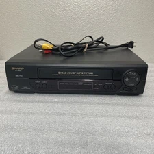 Sharp VCR Model VC-A400U 4 Head Super Picture TESTED & WORKING No Remote