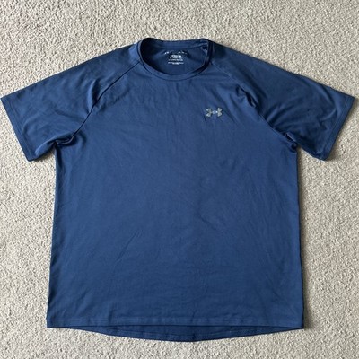 Men s Under Armour Tech Tee Size XL Blue Short Sleeve 