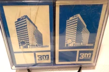 NOS Sealed ~ 3M Company Playing Cards. 2 Decks. Blue & White