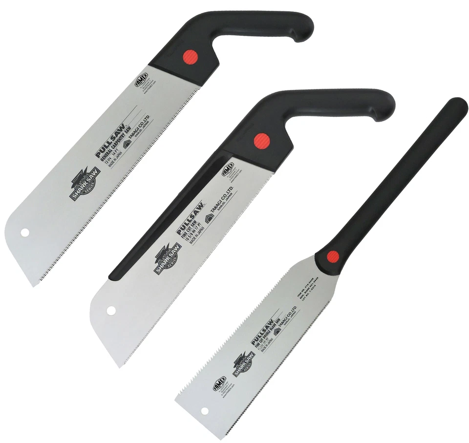 FAMEX 5534 Profi Japansäge Set - Tischler Handsäge Set - Ryoba Dozuki Kataba