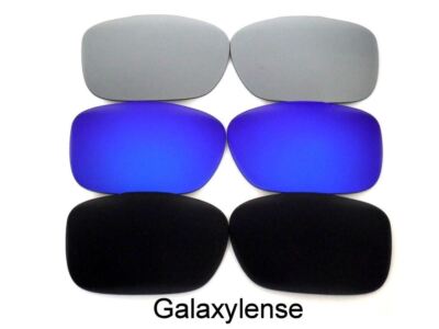 Galaxy Replacement Lenses For Oakley Twoface Sunglasses Black&Blue&Grey 3Pairs