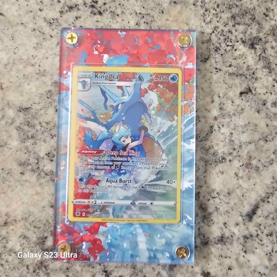 Kingdra TG03 Extended Art Trading Card Case Display! CARD INCLUDED!