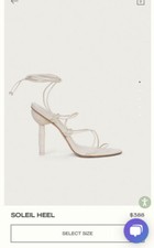 cult gaia soleil sandal heel 36 6 Off White Wrap Tie