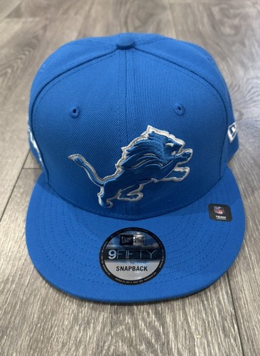 Detroit Lions New Era 9Fifty SnapBack Adjustable Hat Blue Color