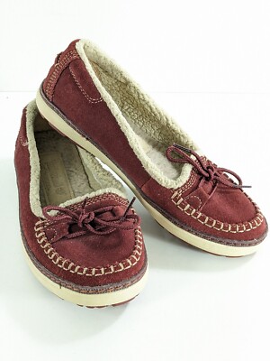 Skechers Womens EarthKeepers Moccasins Red Slippers - Main Image