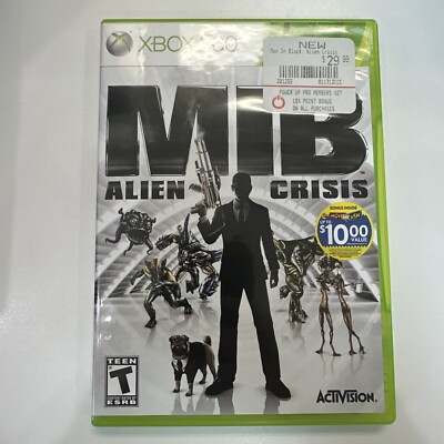 Men In Black MIB Alien Crisis (Xbox 360, 2012) Complete - Manual + Case + Game 3