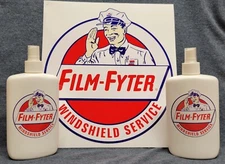 (FILMFY-14 KIT) 9"  FILM FYTER DECAL & 2 BOTTLES WINDSHIELD BOX KIT GAS