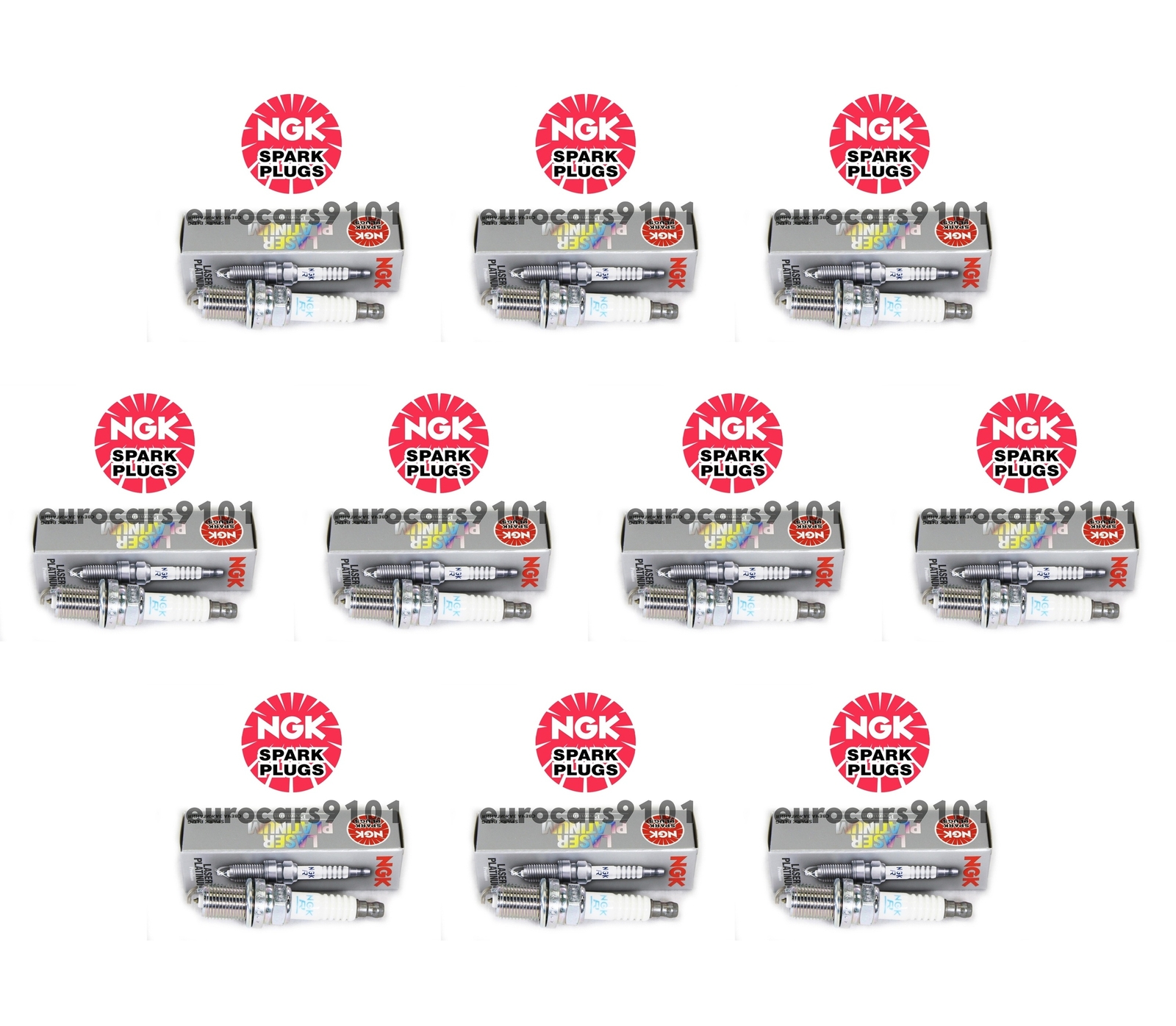 Set of 10 Volkswagen Jetta NGK Spark Plugs 6458 101000063AA