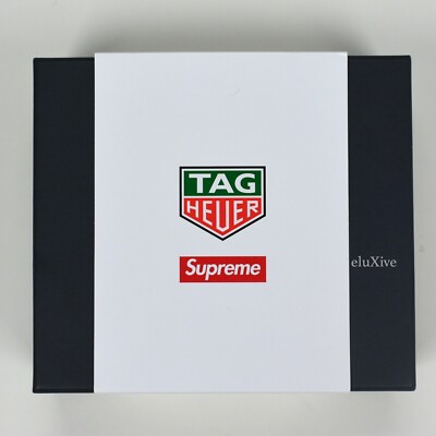 NWT Supreme x Tag Heuer Red Box Logo Pocket Pro Stopwatch Watch