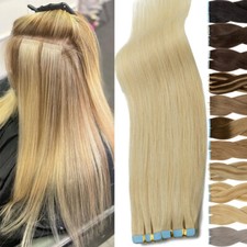 Clearance Tape In 100 Remy Human Hair Extensions Skin Weft Blonde Hair 20-40pcs