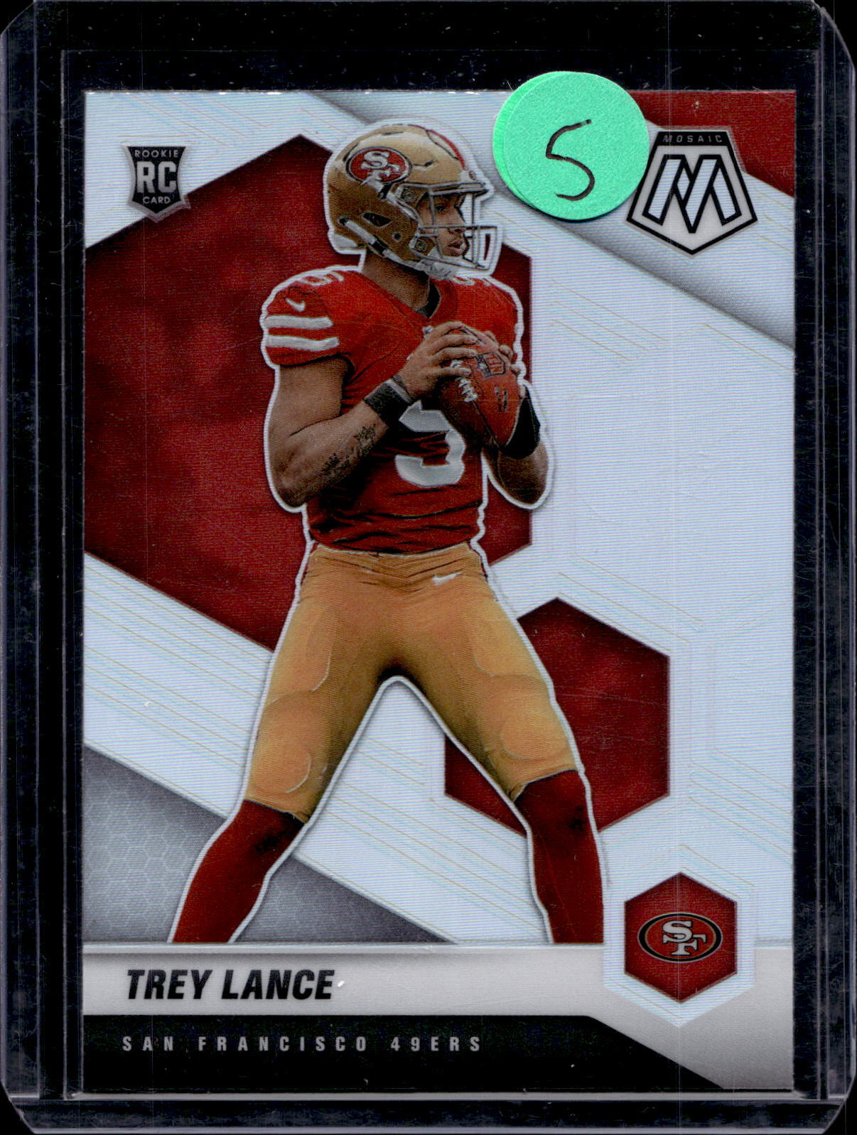 2021 Panini Mosaic #303 Trey Lance Prizm Silver