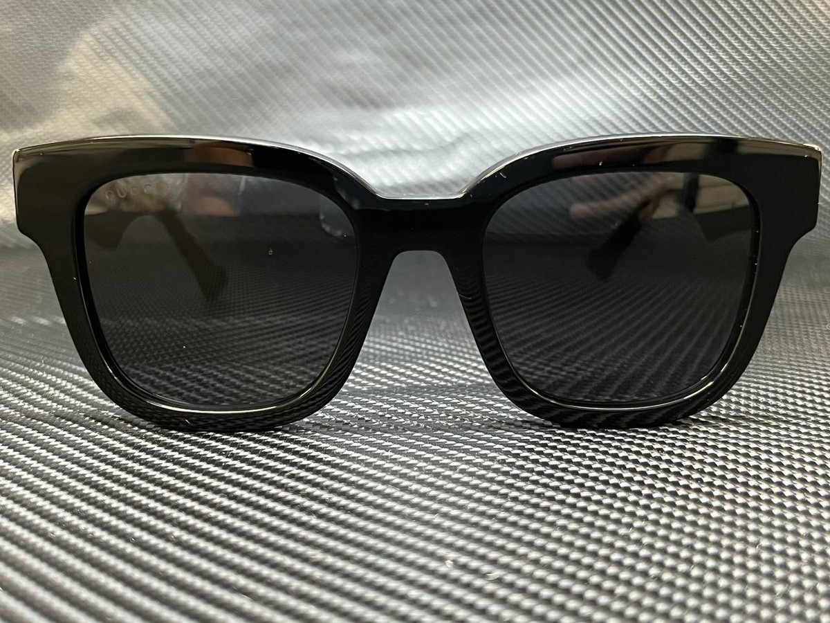 GUCCI グッチ サングラス GG0998S ブラック アジアンフィット ロゴ Gucci GG0998S Square Sunglasses | Fashion Eyewear US