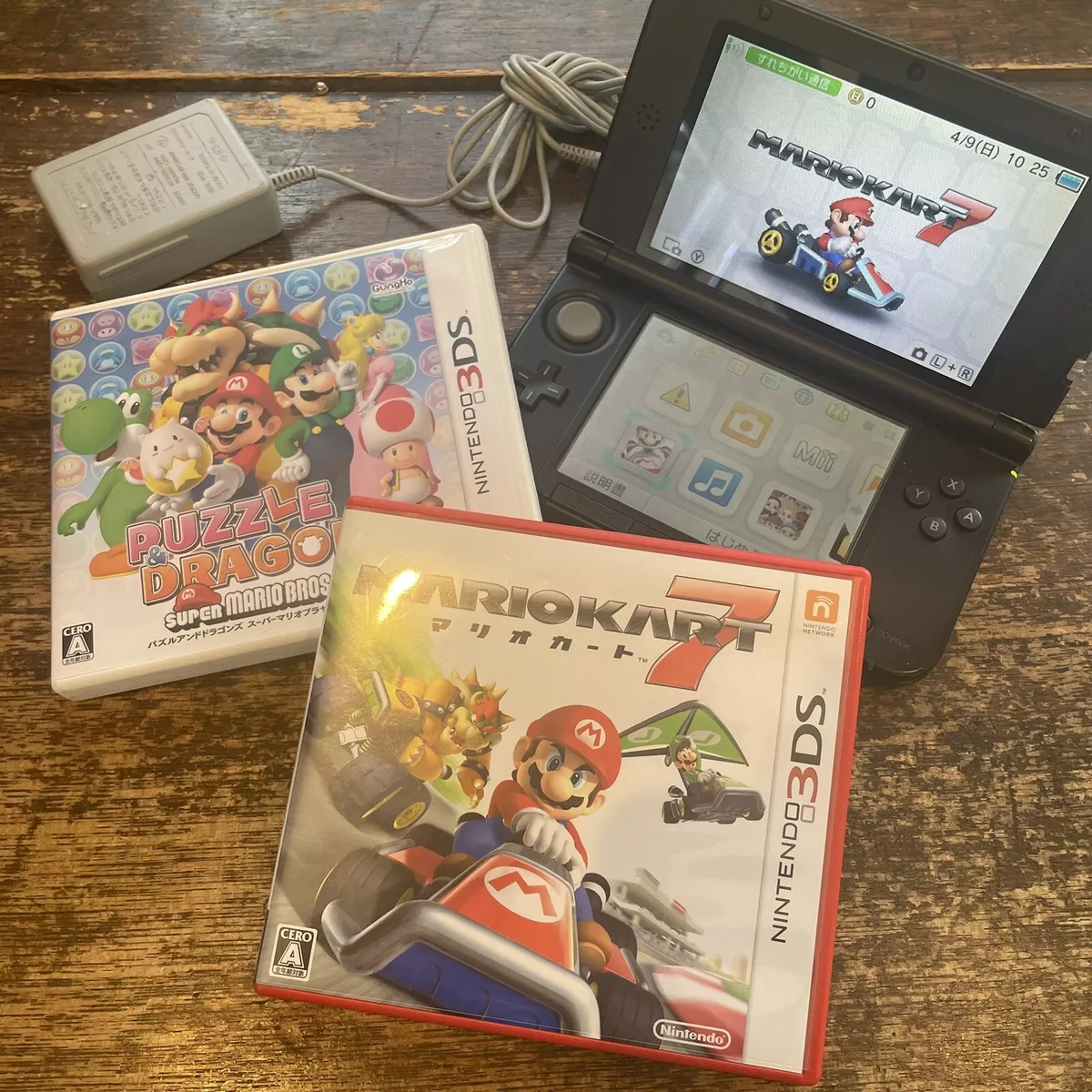 ver. Mario Kart & 7/Puzzle Dragons Nintendo | LL Tested eBay Bundle 3DS Console Japan