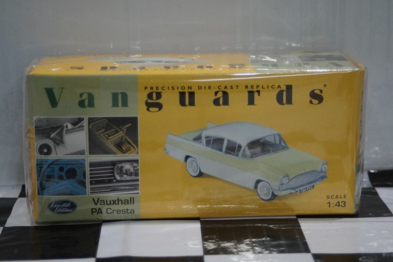 Vanguards Vauxhall PA Cresta Lime Yellow VA06402 1:43 Scale