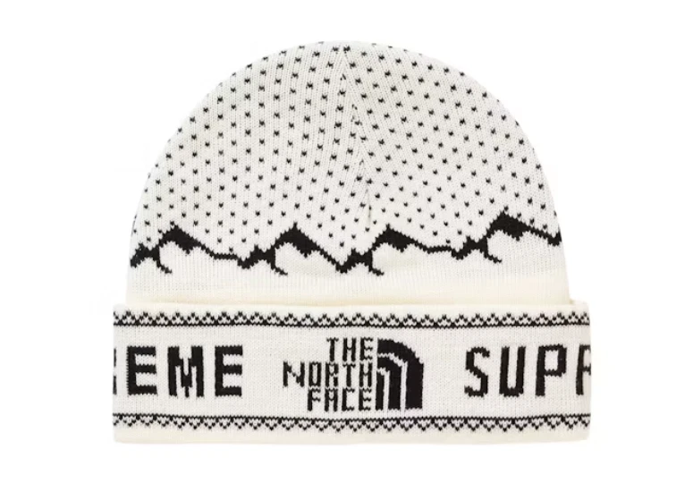 Supreme The North Face Beanie blanc automne hiver 2018 FW18