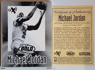 マイケルジョーダン　23kカード Amazon.com: 1997 Skybox Z-Force Michael Jordan 23K Gold Card