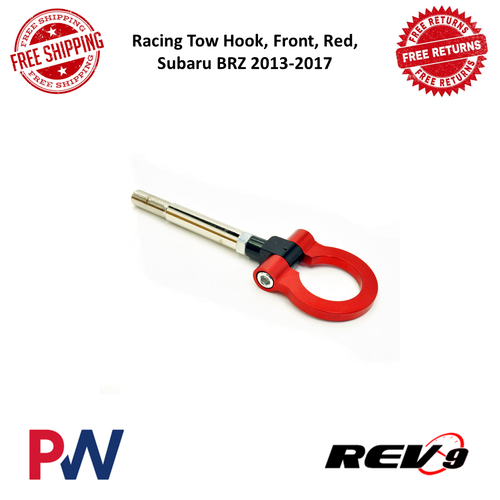 Rev9 Racing Tow Hook Front, Red, Screw On, Aluminum For 2013-2017 ...