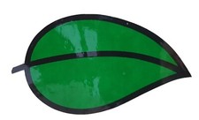 Leaded Light Fanlight stick on Leaves 1 x L  1 x R Stain Glass Windows Glass 