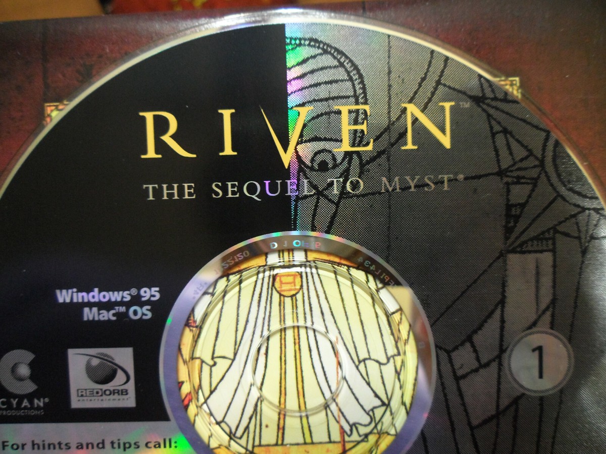 Riven The Sequel to Myst PC Game Windows 95 Mac OS 1997 Complete 