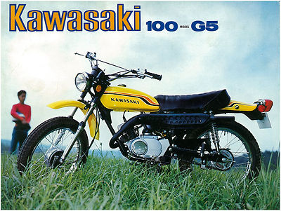 KAWASAKI Brochure G5 100 1972 Catalog ORIGINAL OEM | eBay