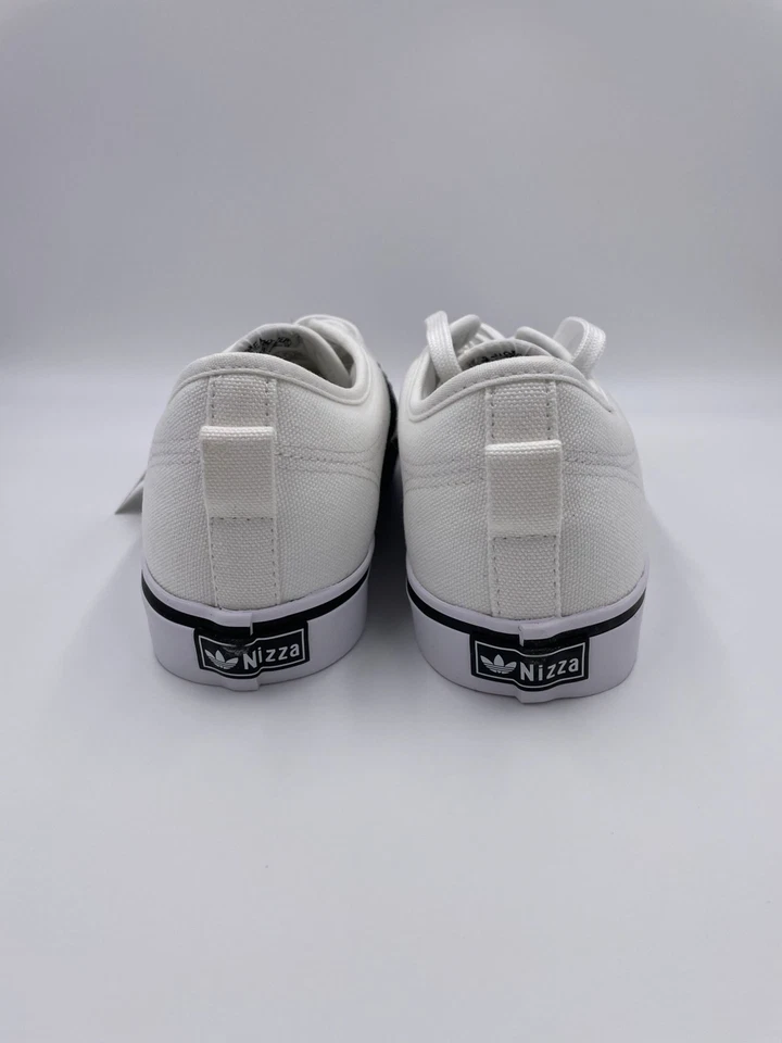 Adidas Nizza Cloud White Core Black Canvas Sneakers Mens CQ2333 New - Image 4 of 4