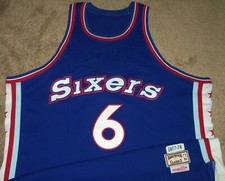 VTG AUTHENTIC DR. J ERVING SIXERS 1977-78 MITCHELL & NESS THROWBACK JERSEY SEWN