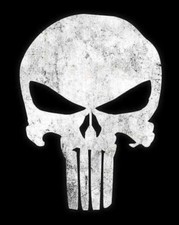 Cosplay Punisher - Back Patch - canvas + 2 smaller pocket / arm logos. Halloween