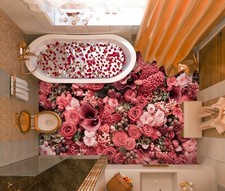 3D Red Rose 0091NA Floor WallPaper Murals Wall Print 5D AJ WALLPAPER AU Fay