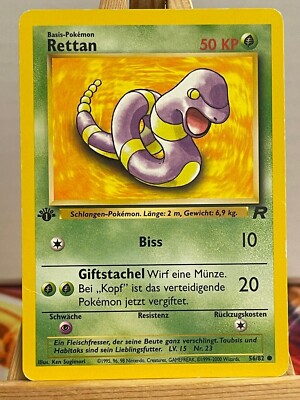 Rettan 56/82 Team Rocket 1st Edition Common Deutsch VG Pokemon