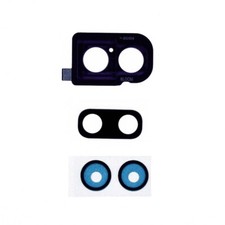 Glass Camera Lens with Bracket Back for Samsung Galaxy Z Flip Purple Repair Part