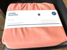 Simply Essential Truly Soft Microfiber Sheet Set Twin XL Coral/Orange NEW  xbw