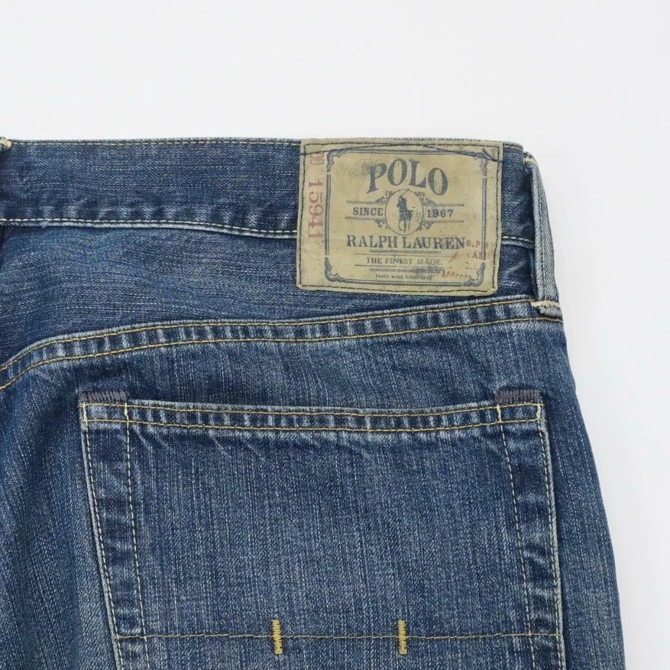 RALPH LAUREN POLO Classic 867 Jeans Medium Wash Denim Mens 36x32(Actual 38x34) - Image 4 of 4