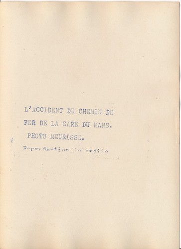 LE MANS c. 1930 - Accident de Chemin de Fer Train - PRM 62 - Picture 2 of 2