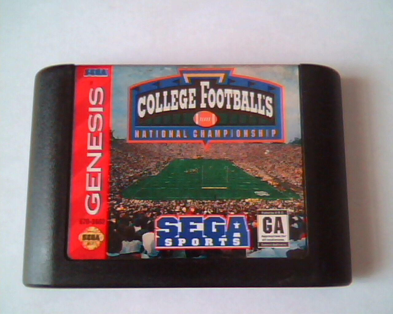 Game Cartridge Sega Genesis College Football's National Championship 670-3662