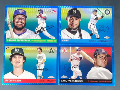 2025 Topps Chrome Platinum Anniversary BLUE PRISMS You Pick - 2 Card Minimum