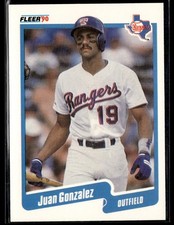 1990 Fleer #297 Juan Gonzalez RC Rookie Rangers Baseball Card 2603F. rookie card picture