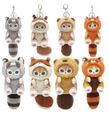 Original Mofusand Long Tailed Animals Series Plush Doll Cute Shark Cat Soft Doll