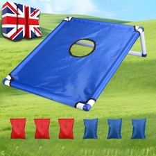 Bean Bag Corn Hole Toss Target Throwing Board Children Family Garden Skill Game~